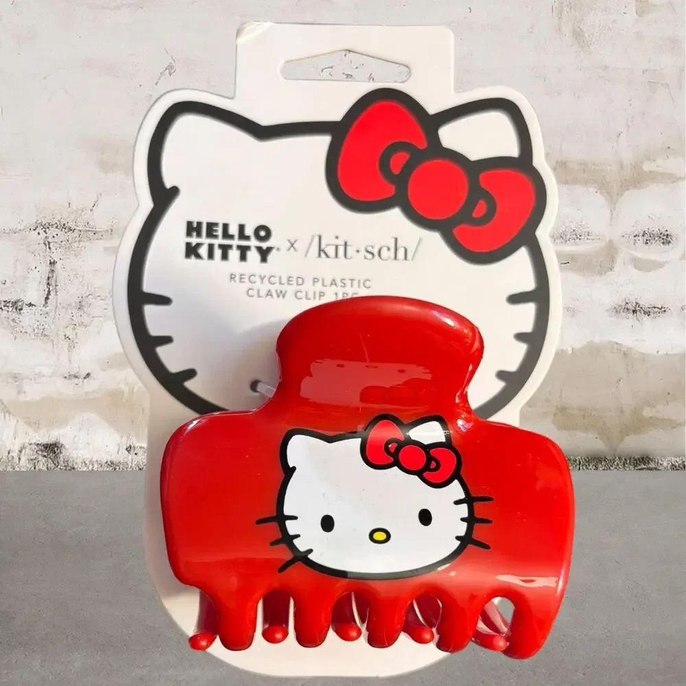 Hello Kitty x Kitsch Recycled Plastic Claw Clip - Kitty Face NEW